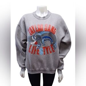 Taylor Gang Wiz Khalifa EUC Gray L/S Sweat Shirt Size Medium